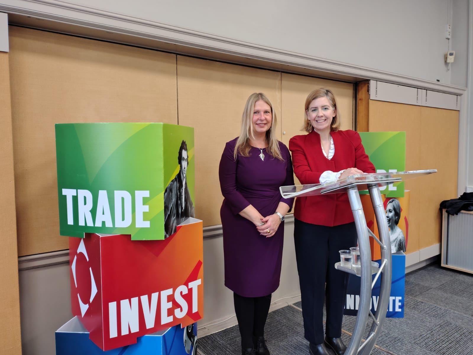 Mayor Dame Andrea and strategic lead Halina Davies